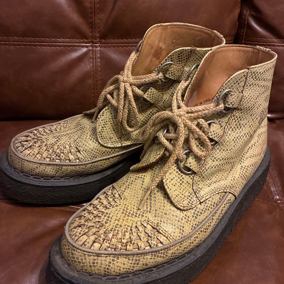 smoky doggy希少ECOXラバーソールパイソン蛇柄UK9