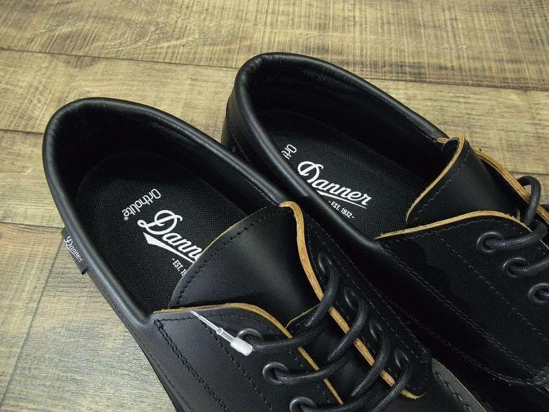 新品 ダナー ブローガン 茶芯 モカシン レザー シューズ 黒 25.5 ①