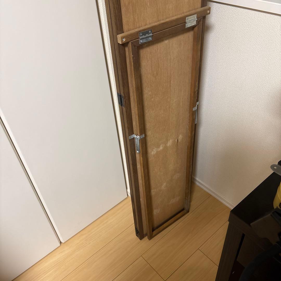 アンティーク調三面スタンドミラー