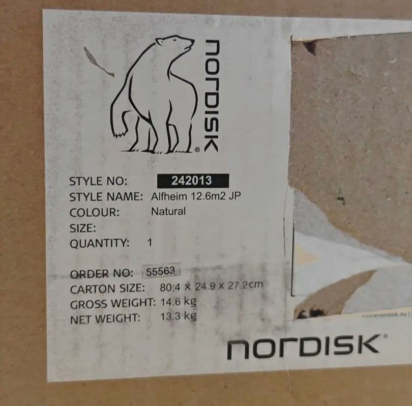 ノルディスク アルフェイム 12.6 Nordisk Alfheim テント