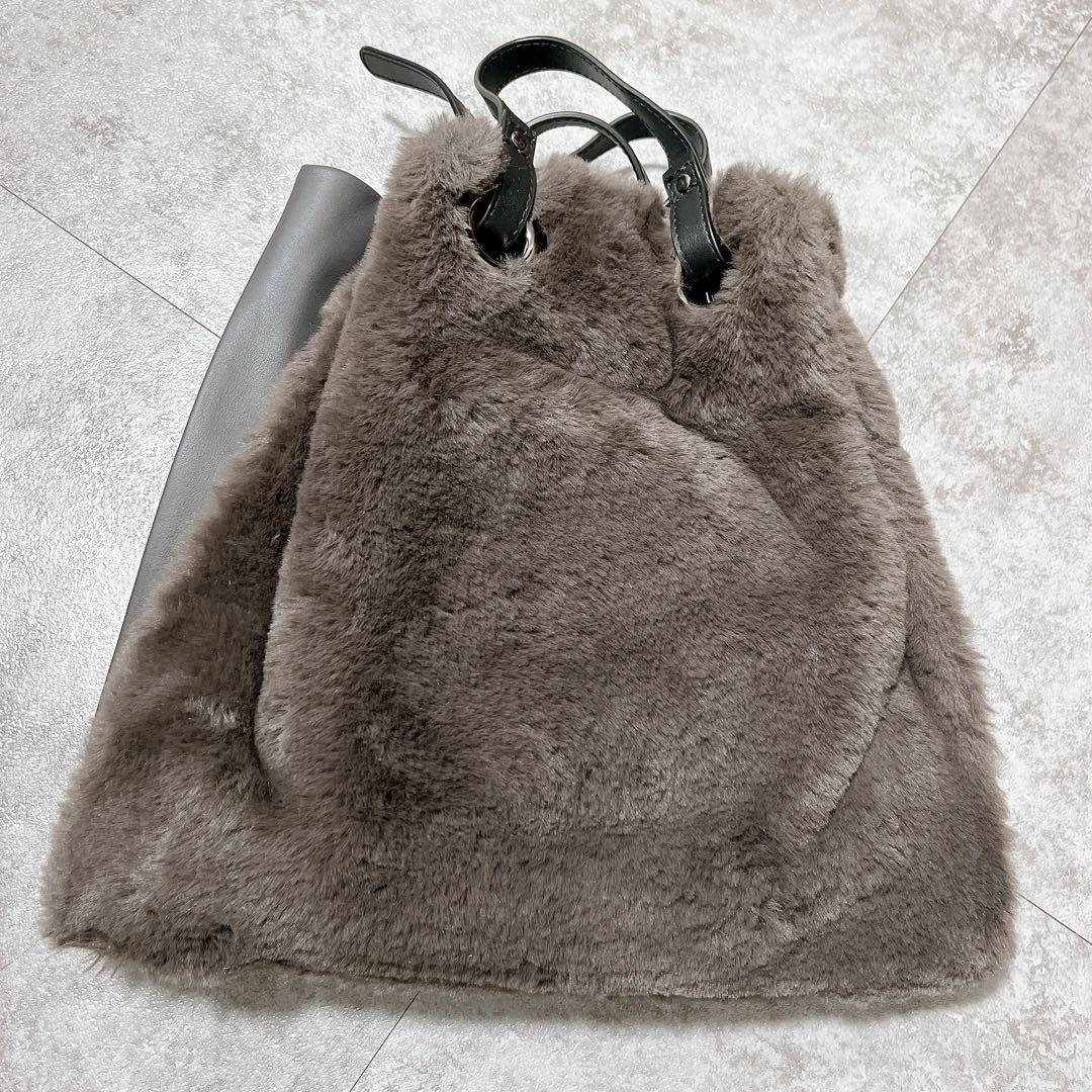 【Vivienne Westwood】2way レザー ファー バッグ