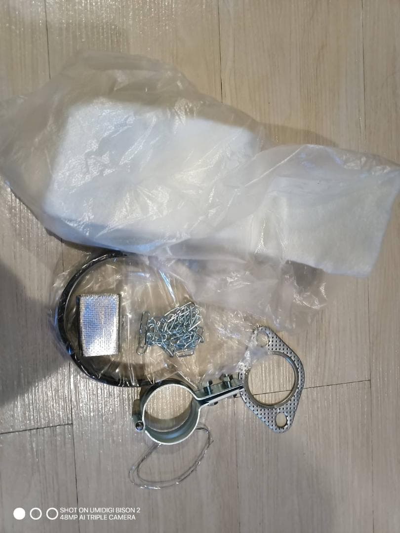 ブラックダブルインナーサイレンサースバル サンバー社外マフラー エキパイ1.0m