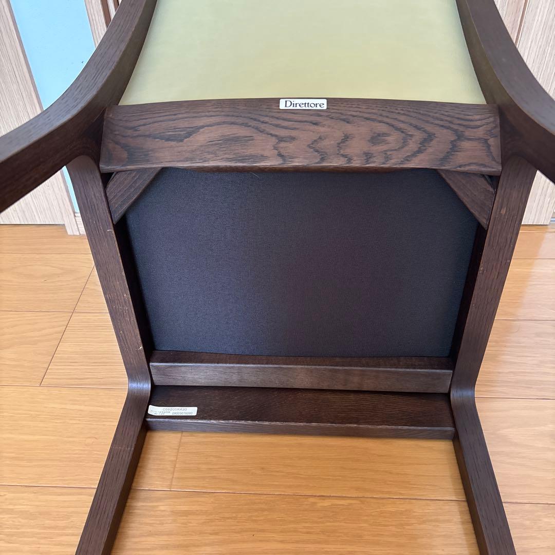 カリモク　Direttore ライトグリーン ダイニングチェア　2-2