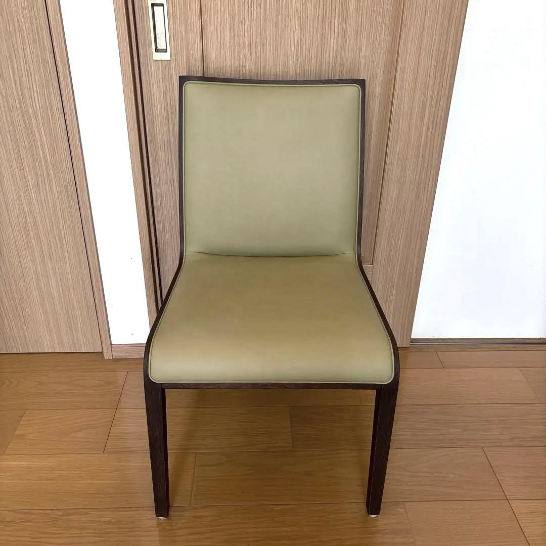 カリモク　Direttore ライトグリーン ダイニングチェア　2-2