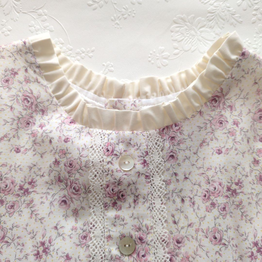 新品 Amaia kids 花柄 長袖ワンピース 10y