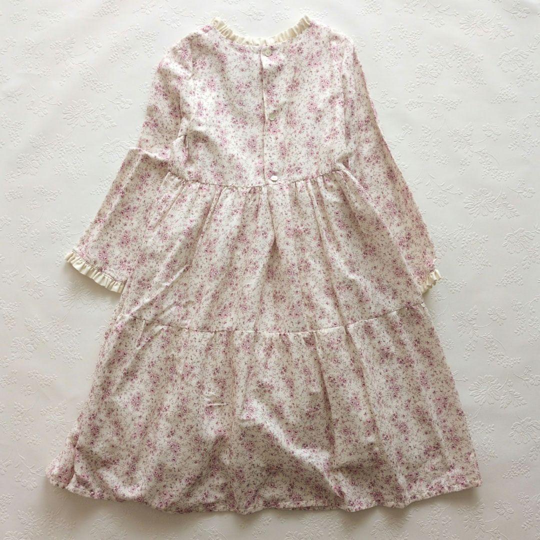 新品 Amaia kids 花柄 長袖ワンピース 10y