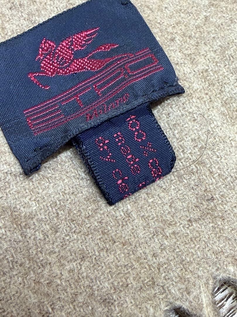 ETRO ヴィンテージ カシミヤ100% ストール ショール