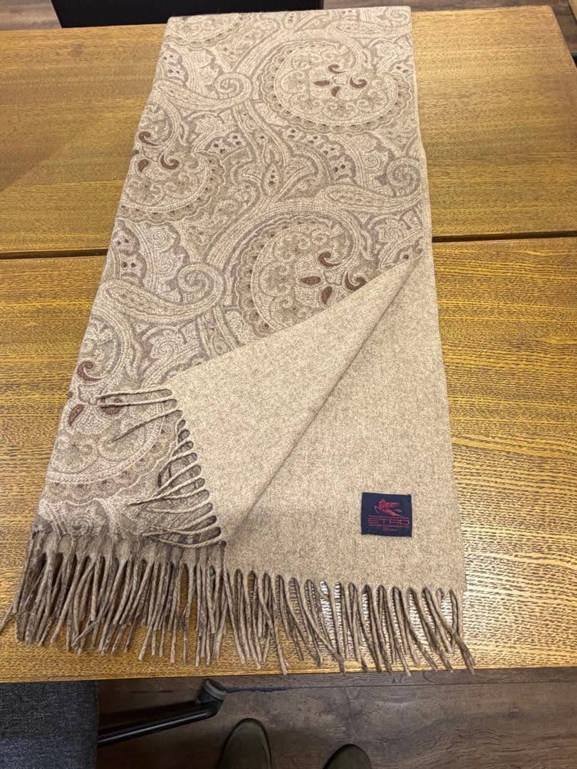 ETRO ヴィンテージ カシミヤ100% ストール ショール