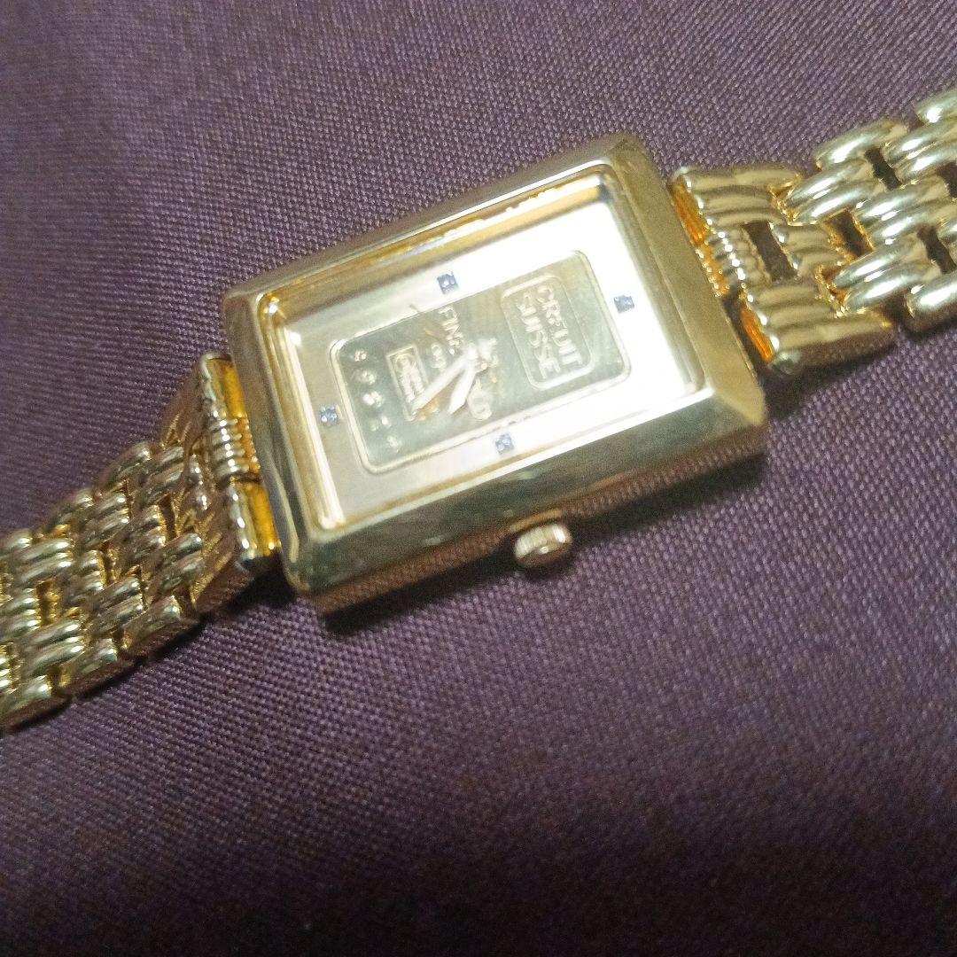 ロイヤルモントレス　ゴールド 長方形ケース 腕時計