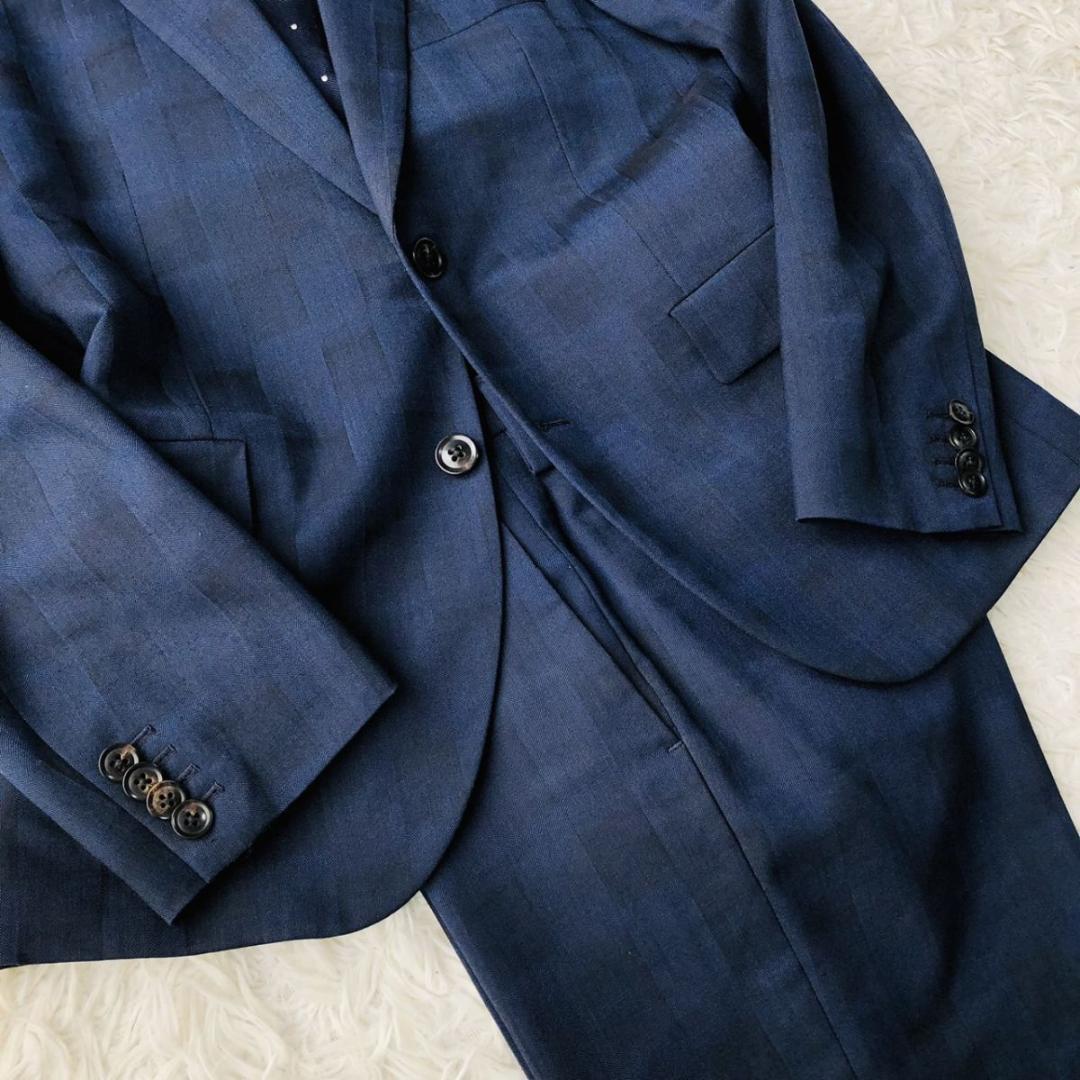 【希少】Paul Smith セットアップスーツ チェック柄 Mサイズ 裏地総柄