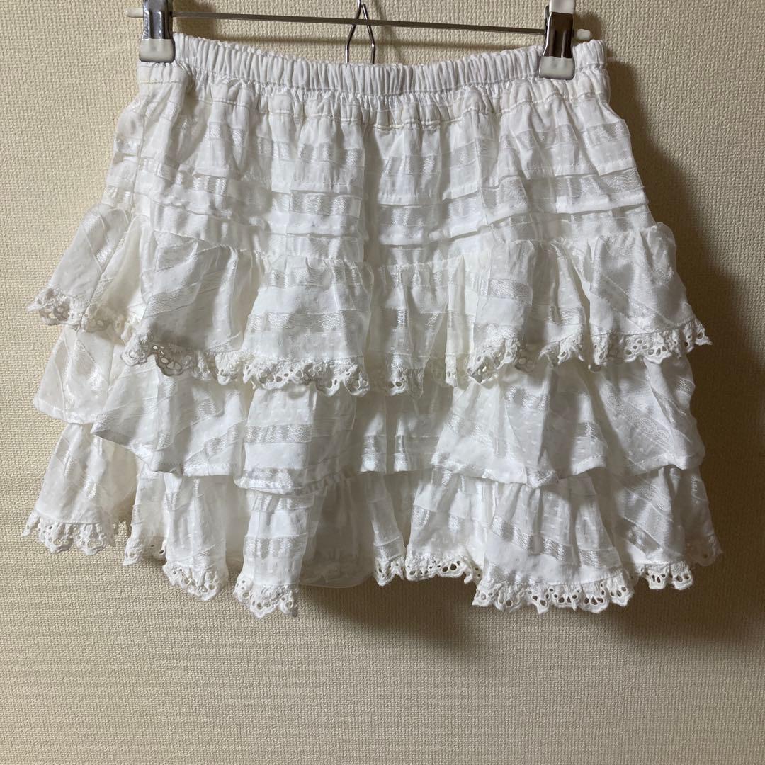 SNIDEL ラッフルティアードスカショーパン