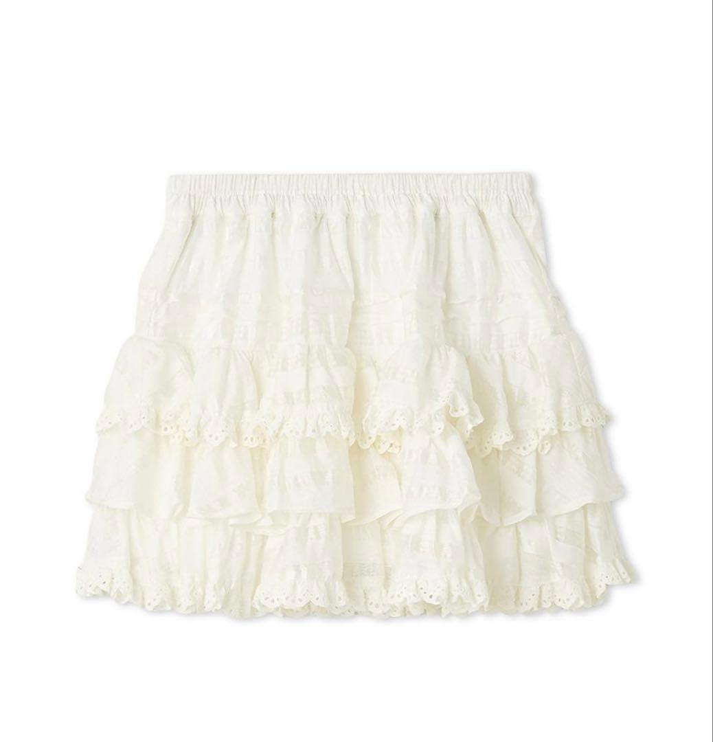 SNIDEL ラッフルティアードスカショーパン