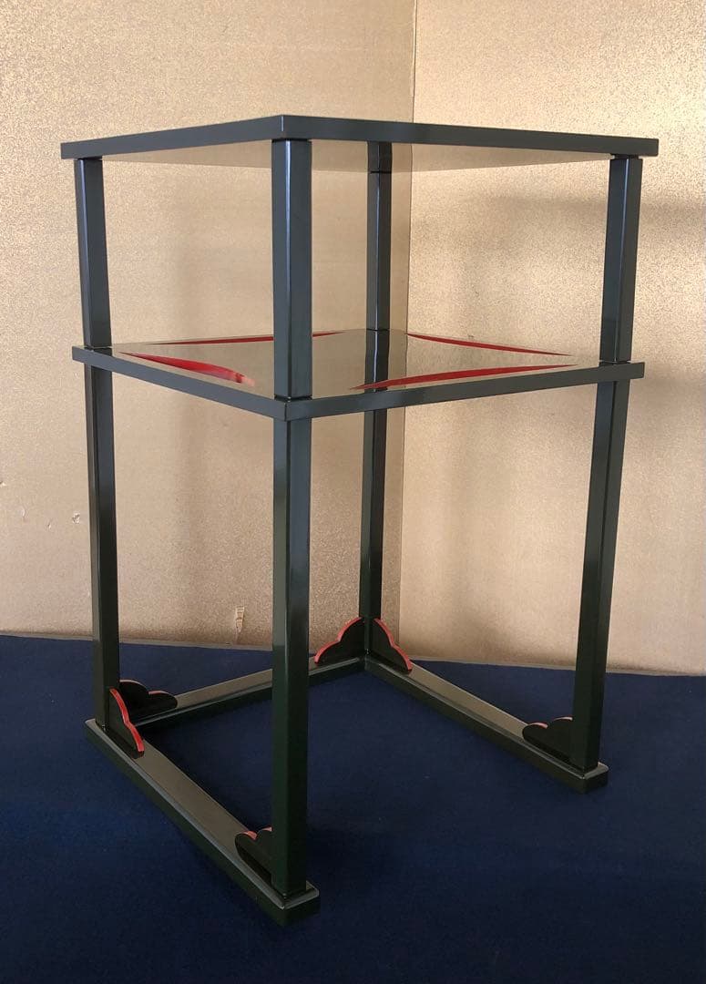 割引❗️《R》茶道具 青漆 糸巻棚 組立式 塗師 川瀬表完作 260126く1