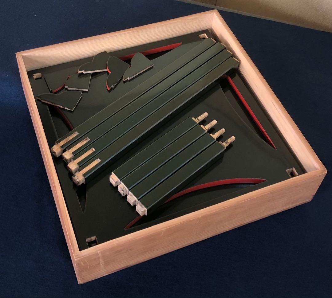 割引❗️《R》茶道具 青漆 糸巻棚 組立式 塗師 川瀬表完作 260126く1