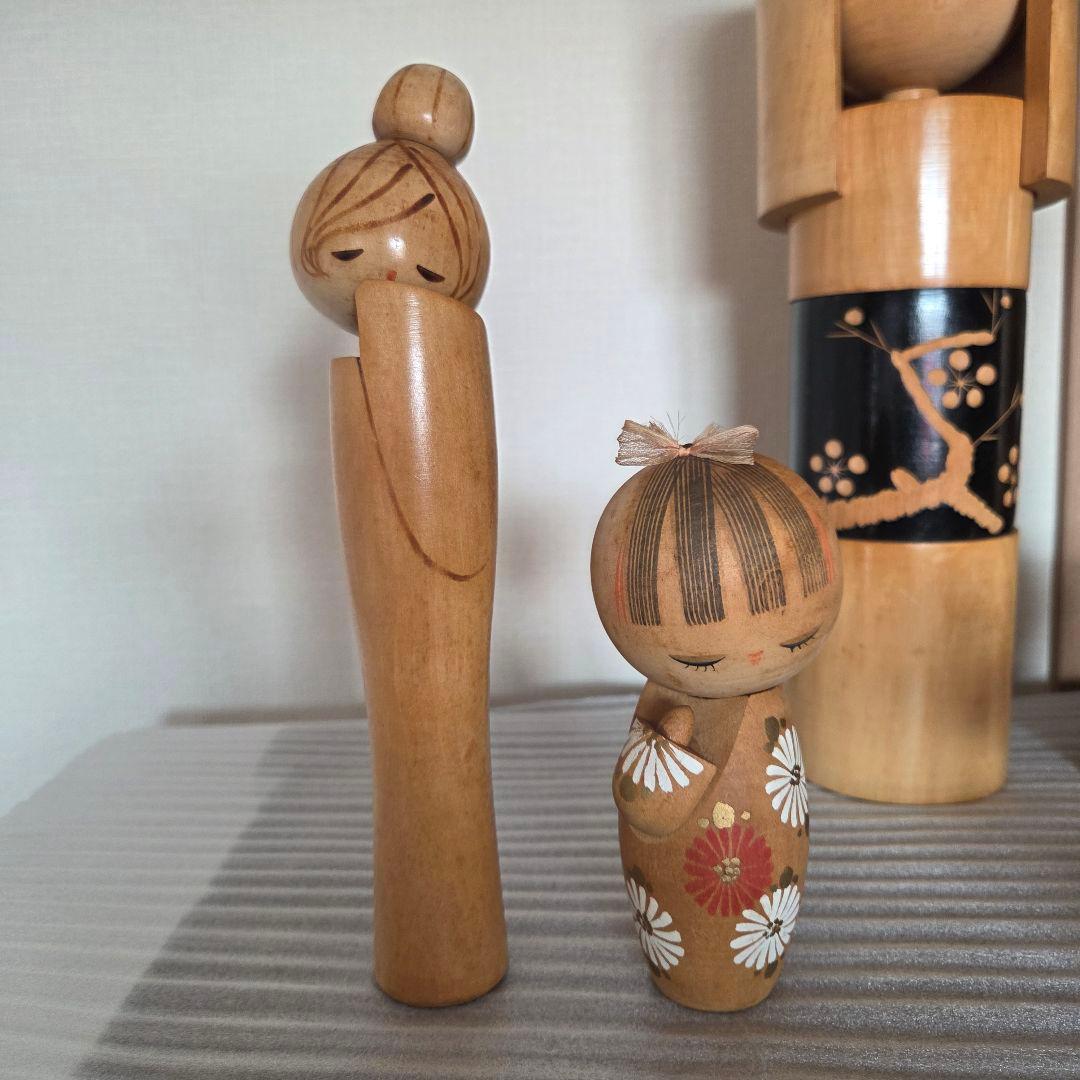 創作こけし おかっぱこけし 人形 かんざし KOKESHI DOLL くまぼっこ