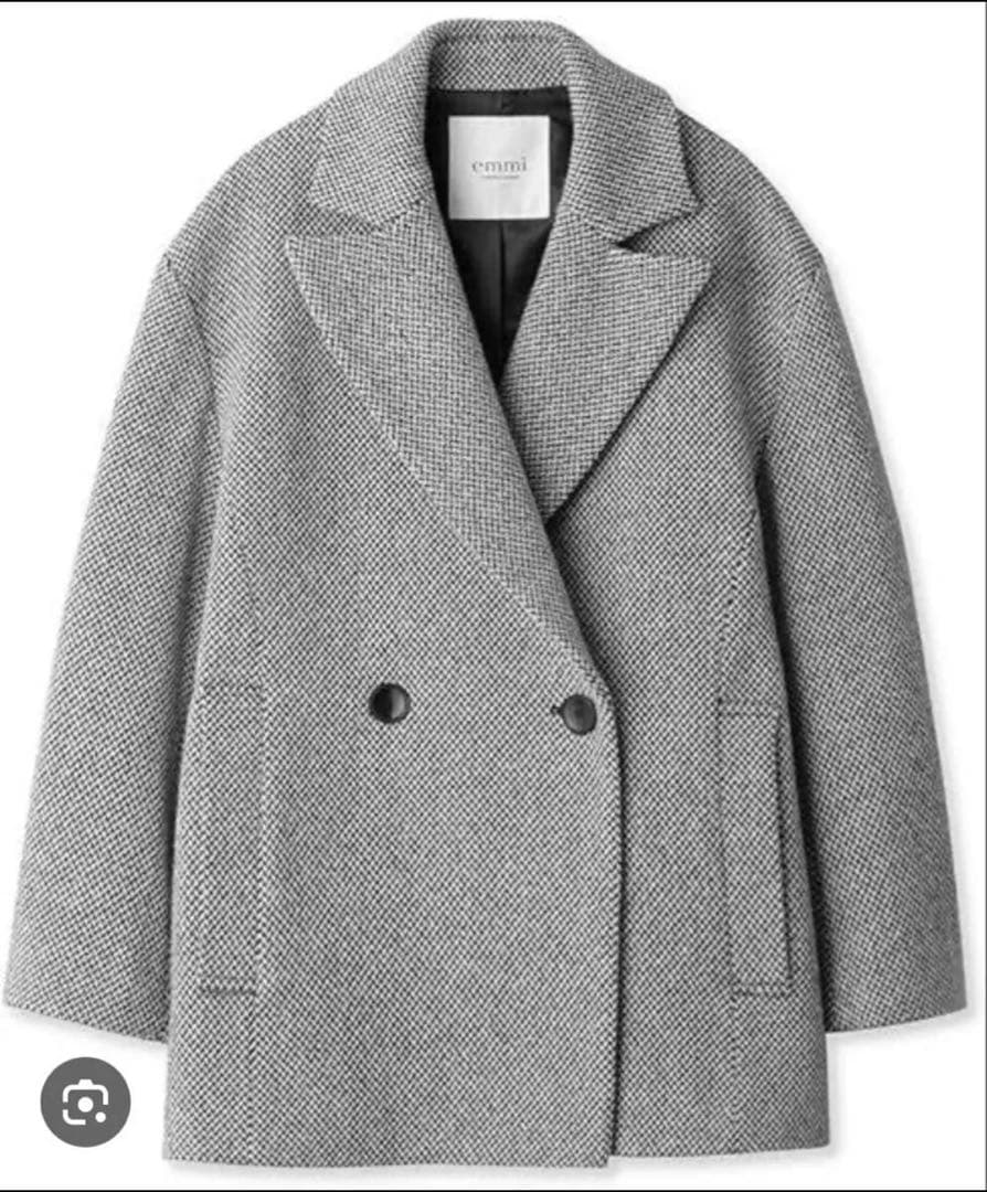 emmi ecoツイードショートコート