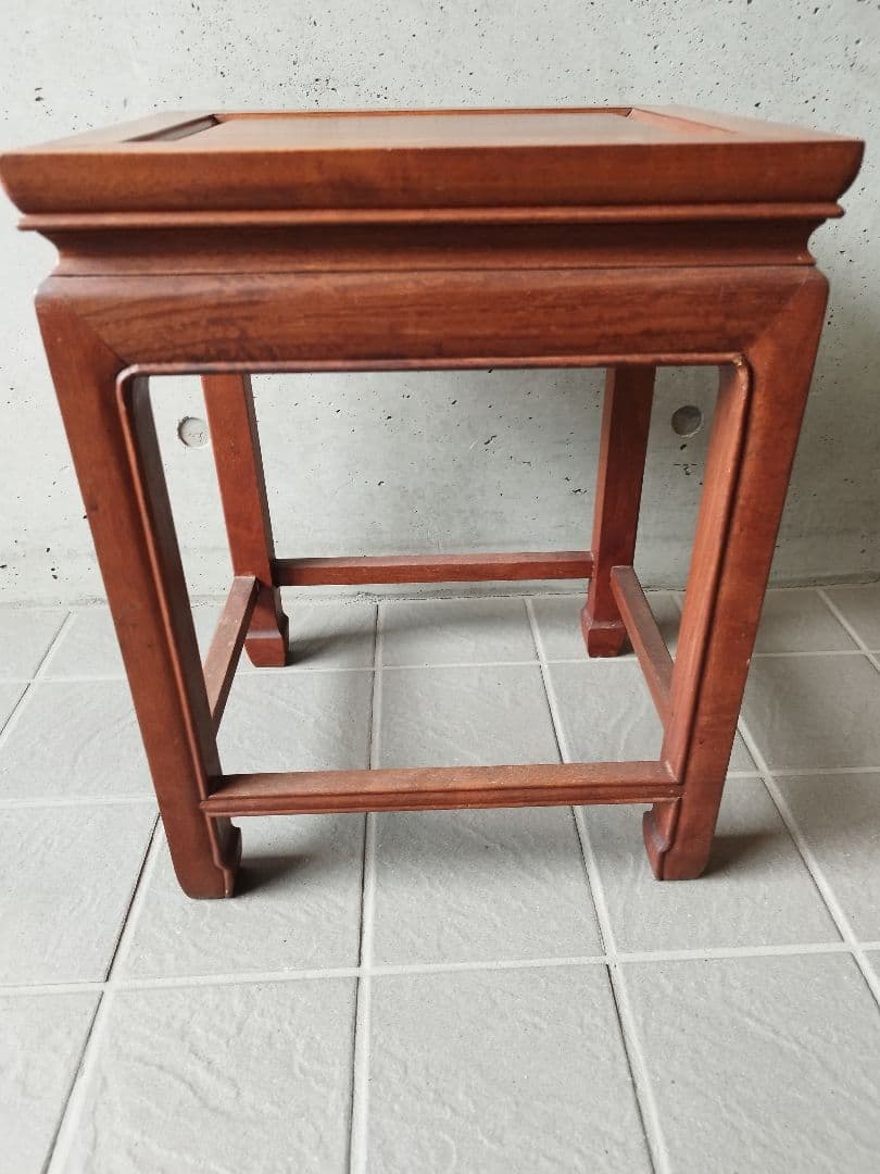 アンティーク　サイドテーブル　チーク