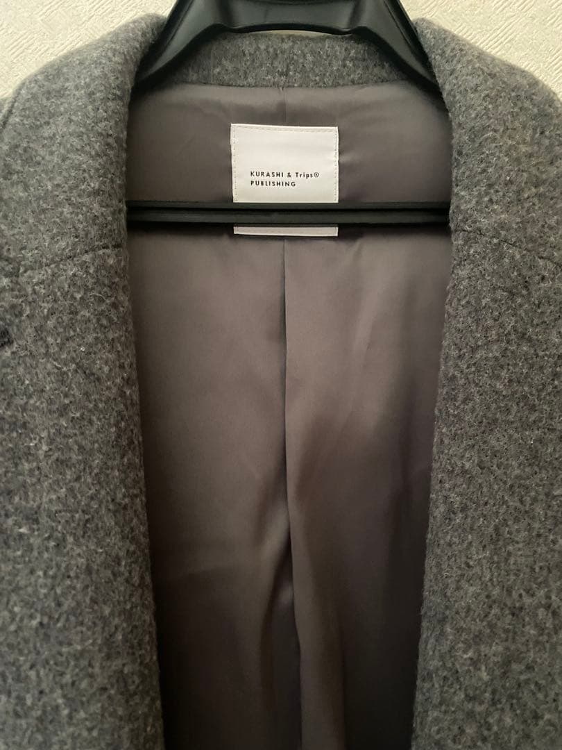 ★美品★北欧、暮らしの道具店　3WAYアレンジ襟のかろやかチェスターコート