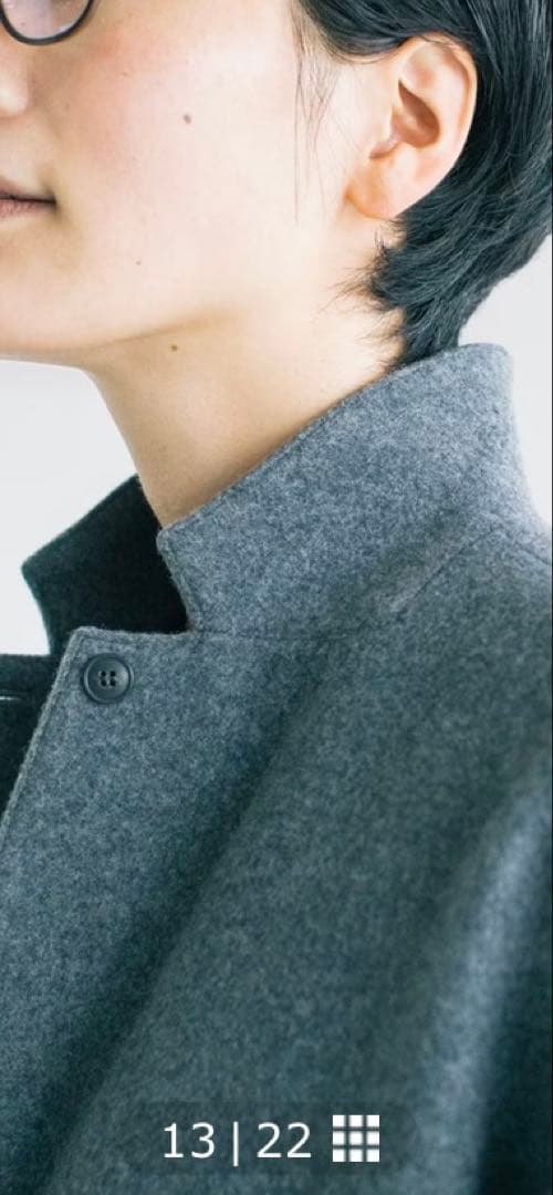 ★美品★北欧、暮らしの道具店　3WAYアレンジ襟のかろやかチェスターコート