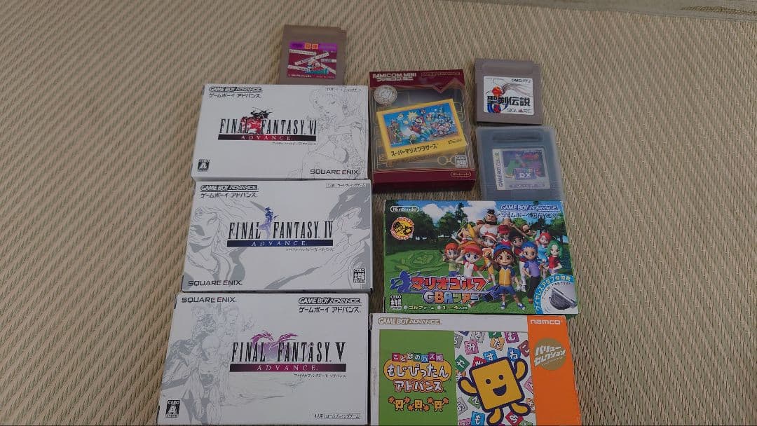 ゲームボーイアドバンスSPとソフト多数