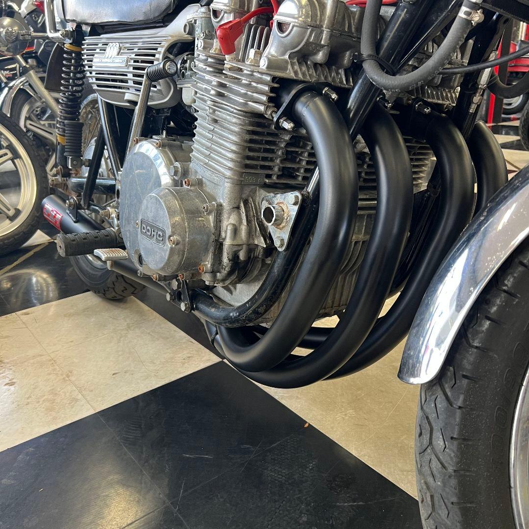 Z1 Z2　集合管　機械曲げマフラー黒　送料込み