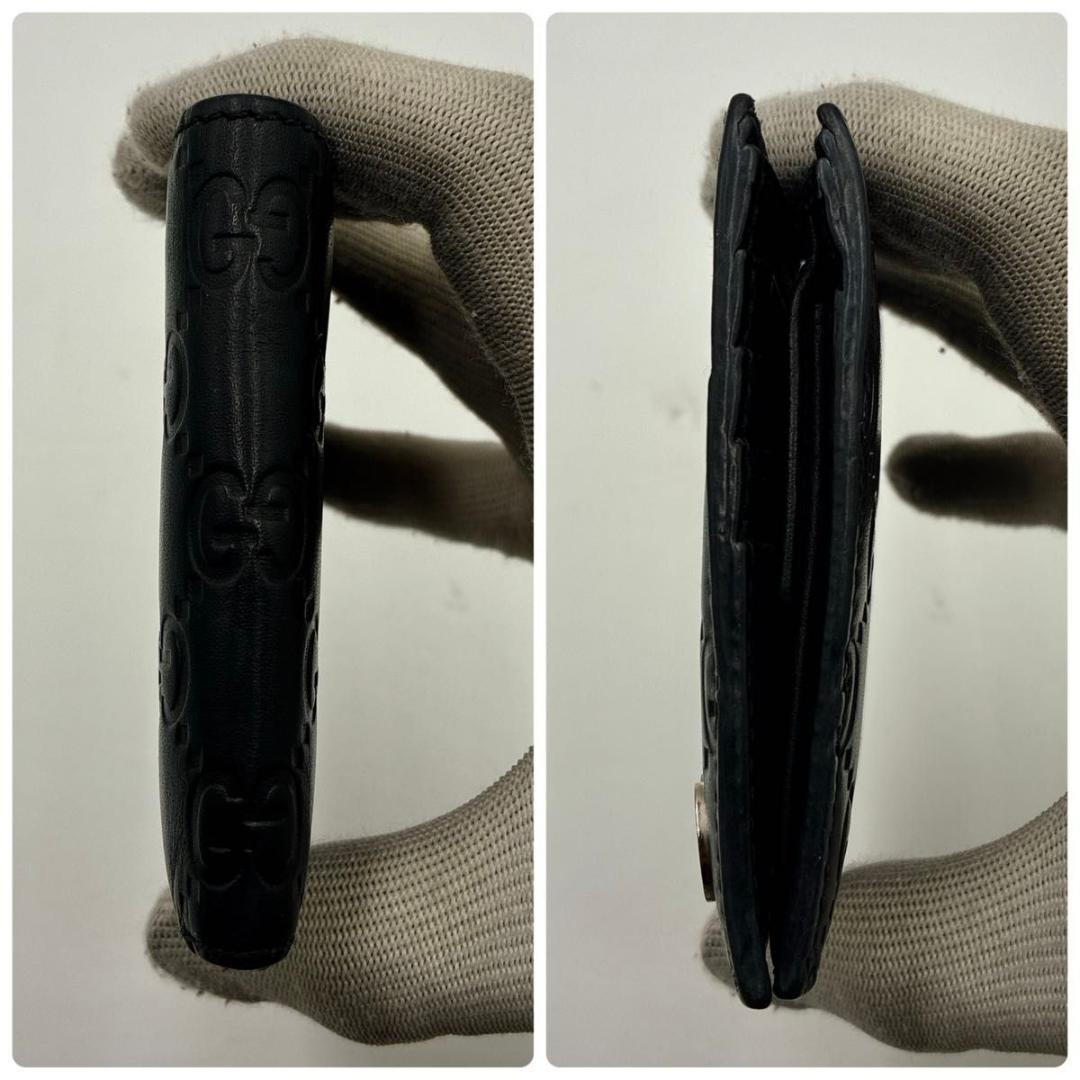 mar　グッチ シマ GG シグネチャー ドリアン 二つ折り財布 レザー