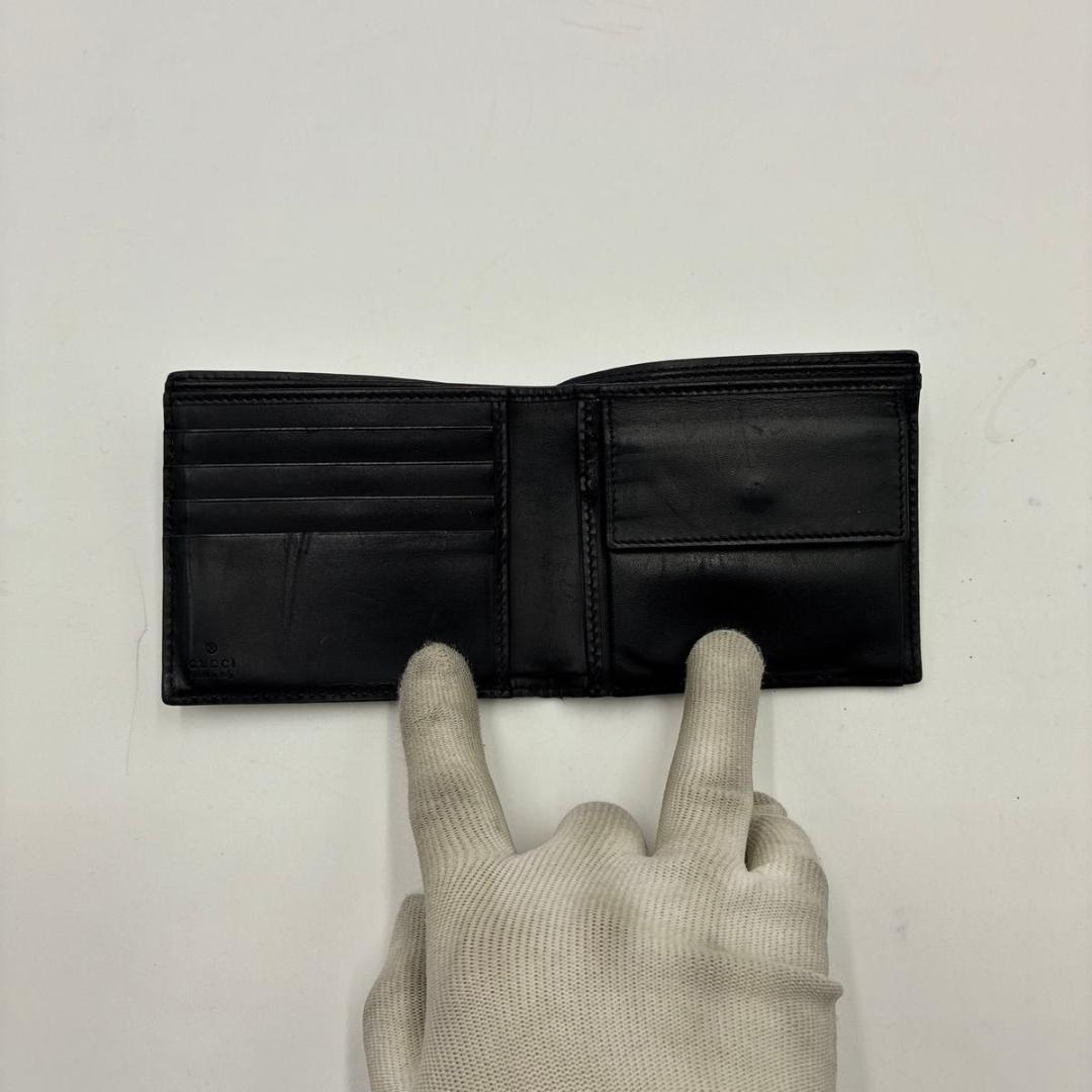 mar　グッチ シマ GG シグネチャー ドリアン 二つ折り財布 レザー