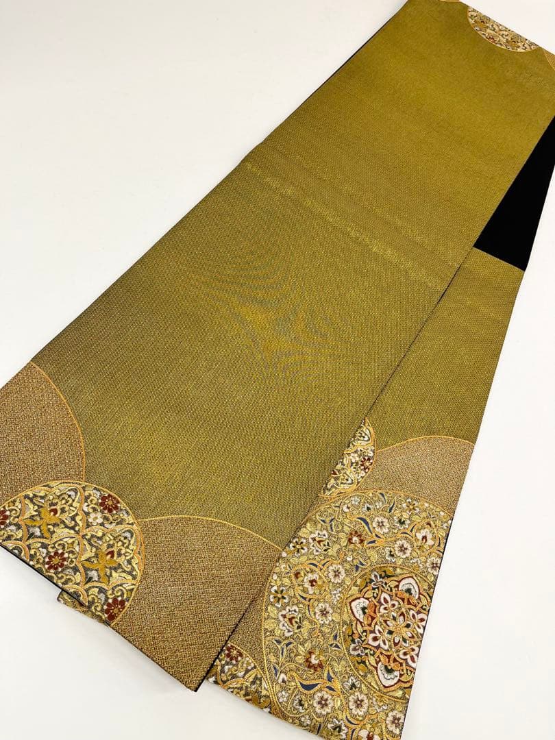 蘇州刺繍 袋帯 大華紋 正絹 お太鼓柄 D358