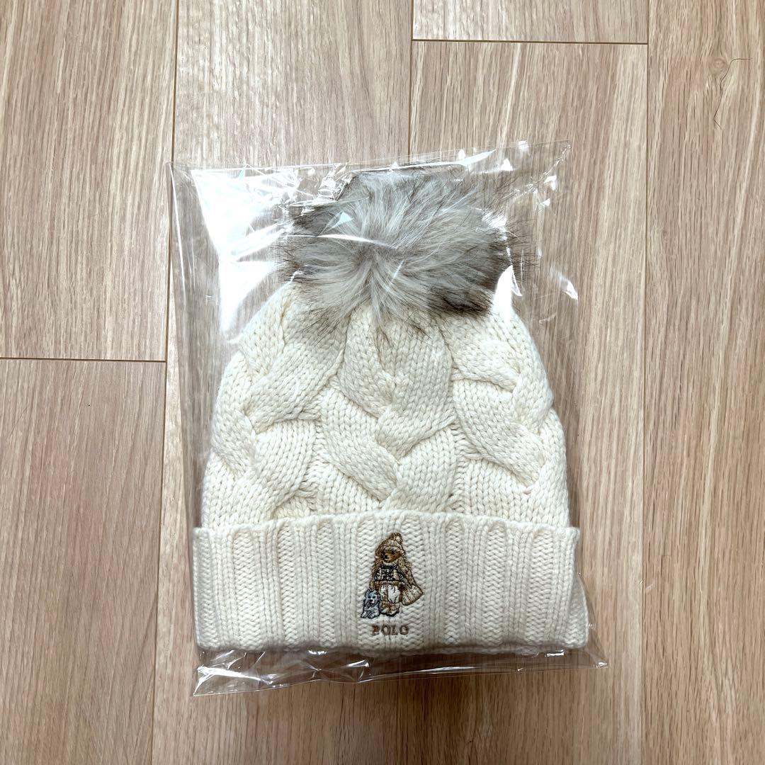 minさま　ポロベア　ハスキー　ニットキャップ