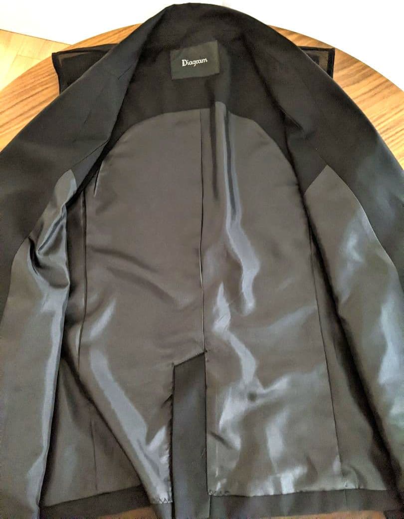 GRACE CONTINENTAL ダイアグラム　チュールオーバーベスト 黒36