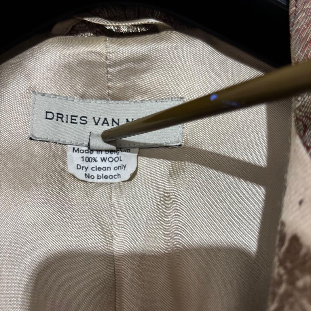 dries van noten プリント花柄コート ベージュ　38