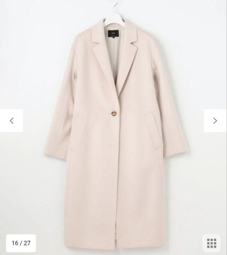 23区 ウールカシミヤビーバー チェスターコート 滝沢眞規子 36