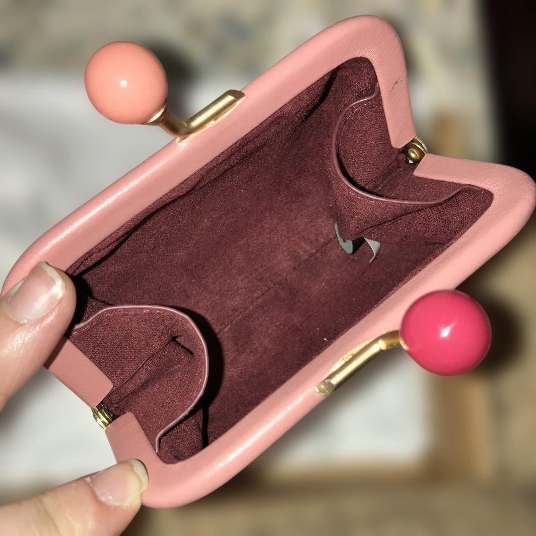 coachコーチ シグネチャー　ピンクキスロック がま口　財布、小銭、カード新品