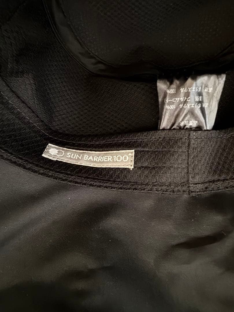 サンバリア100 ハット　ブラック　M