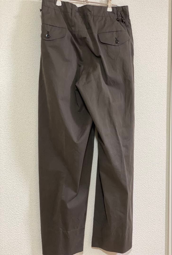 25SS MAATEE&SONS MILITARY SLACKS チャコール1