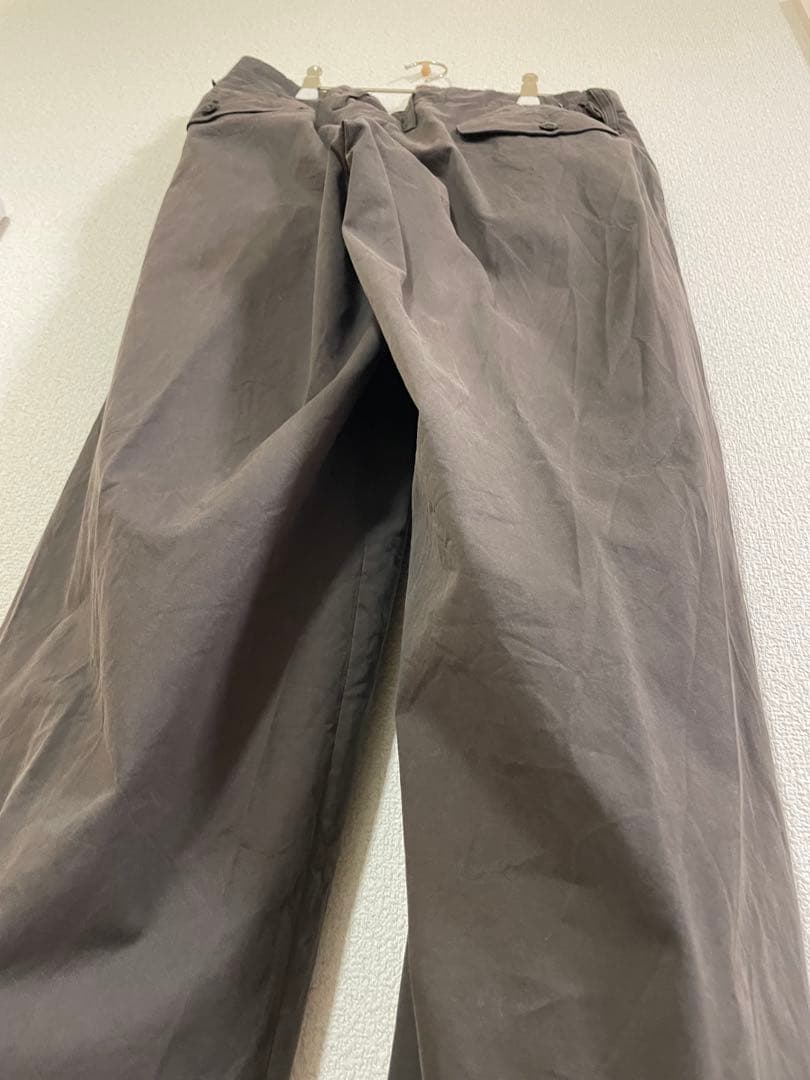 25SS MAATEE&SONS MILITARY SLACKS チャコール1