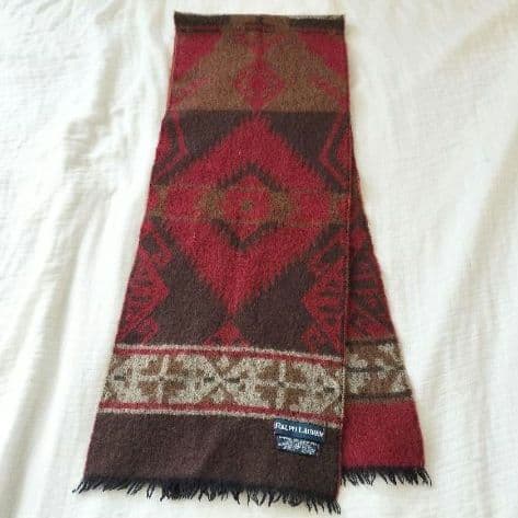 【激レア】ラルフローレン　ビンテージ　マフラー　ネイティブ柄　プレゼント