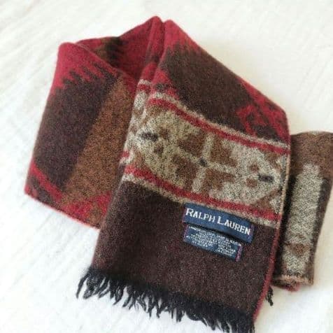 【激レア】ラルフローレン　ビンテージ　マフラー　ネイティブ柄　プレゼント