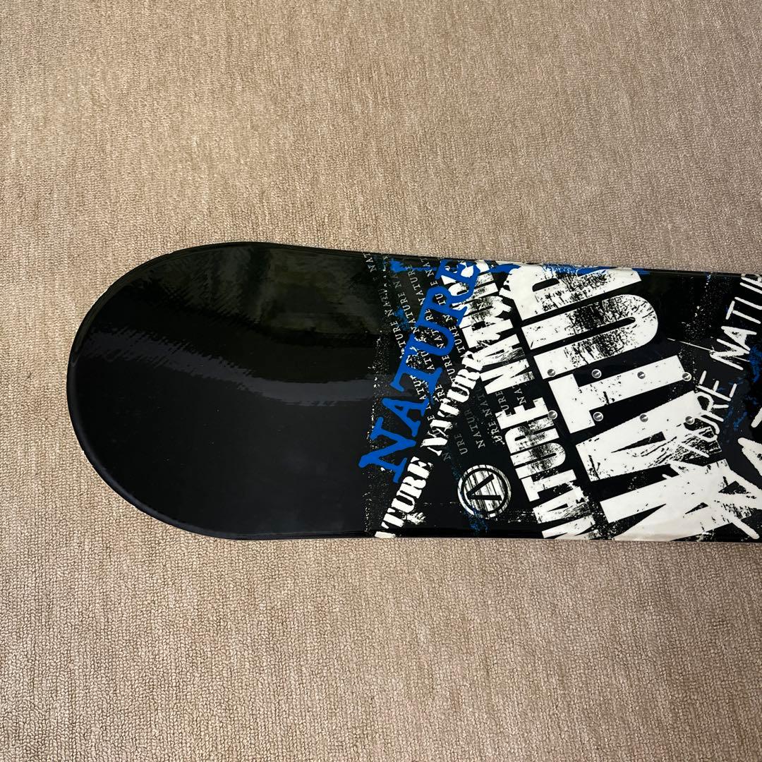スノーボード(黒色ベースに青、白色文字)美品‼️　カバー付き‼️