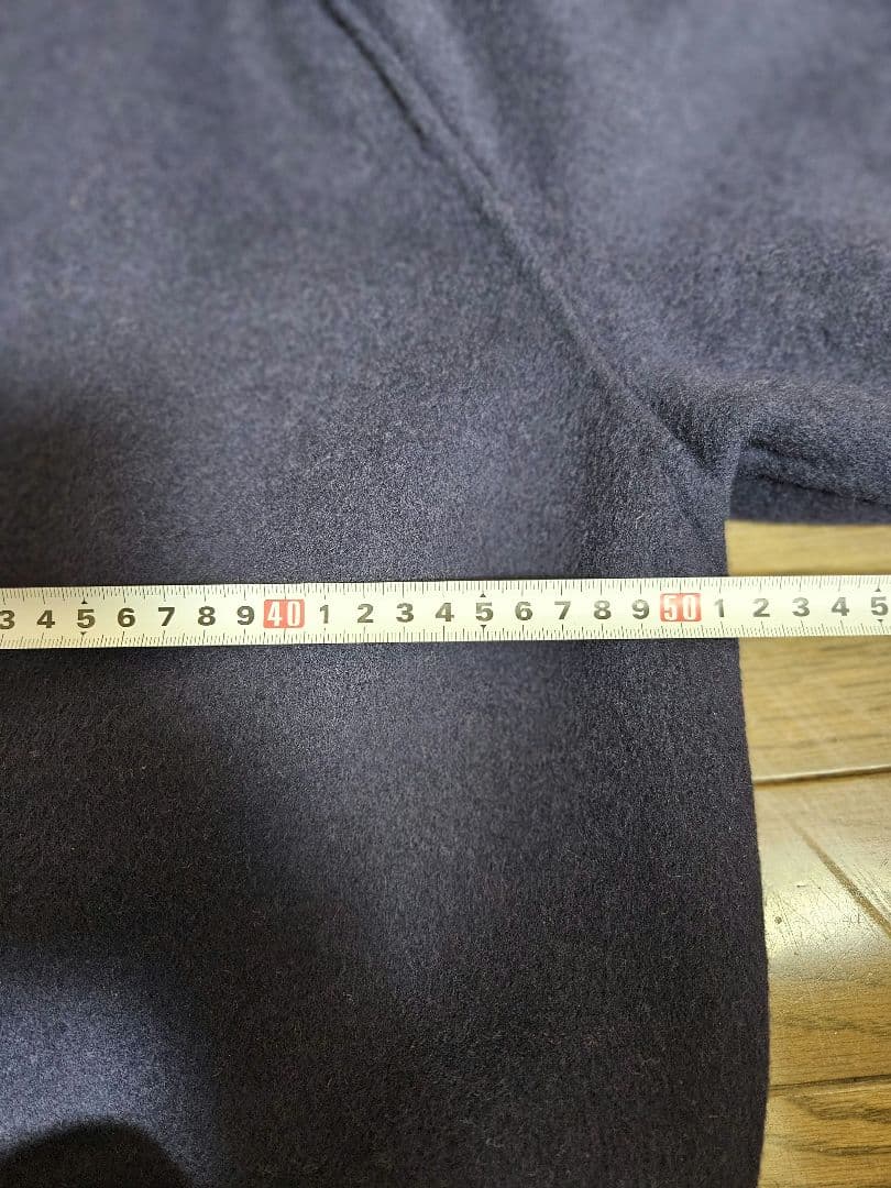 デミルクスビームス　ウール　リバーコート　リバーシブルロングコート　36美品