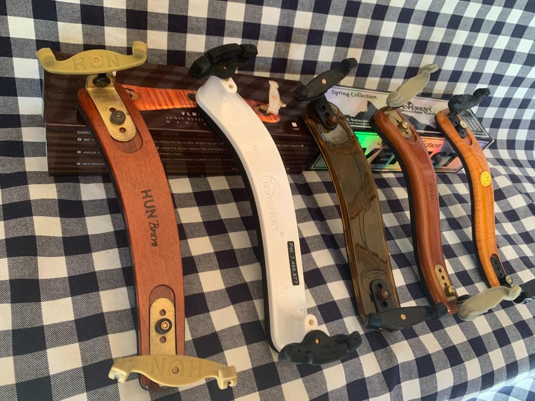 バイオリン肩当て ５点＋１の６つセット　４／４サイズ