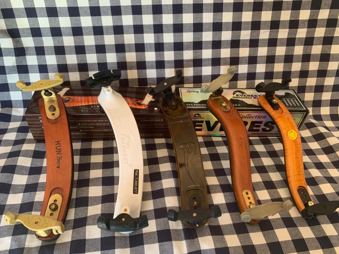 バイオリン肩当て ５点＋１の６つセット　４／４サイズ