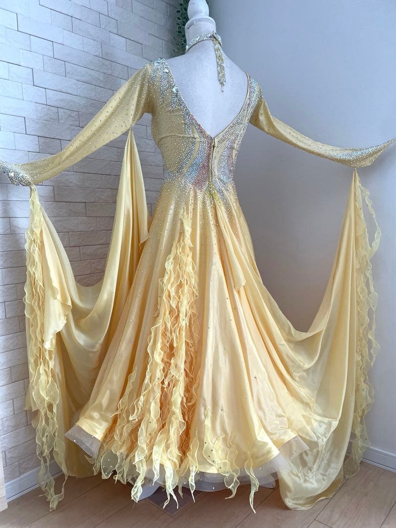 社交ダンス⭐️スタンダードドレス　オーダードレス　スワロフスキー