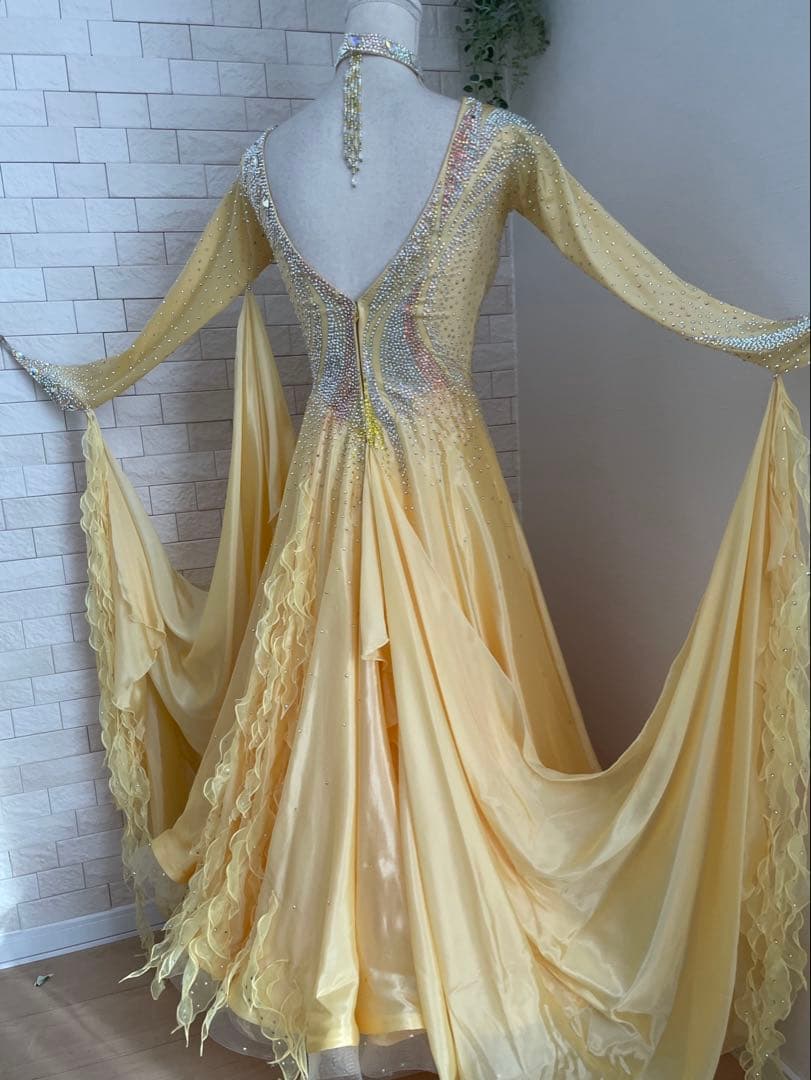 社交ダンス⭐️スタンダードドレス　オーダードレス　スワロフスキー