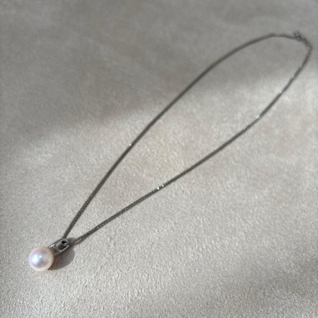 浜幸HAMACO あこや真珠　パールネックレス　9-9.5ミリ