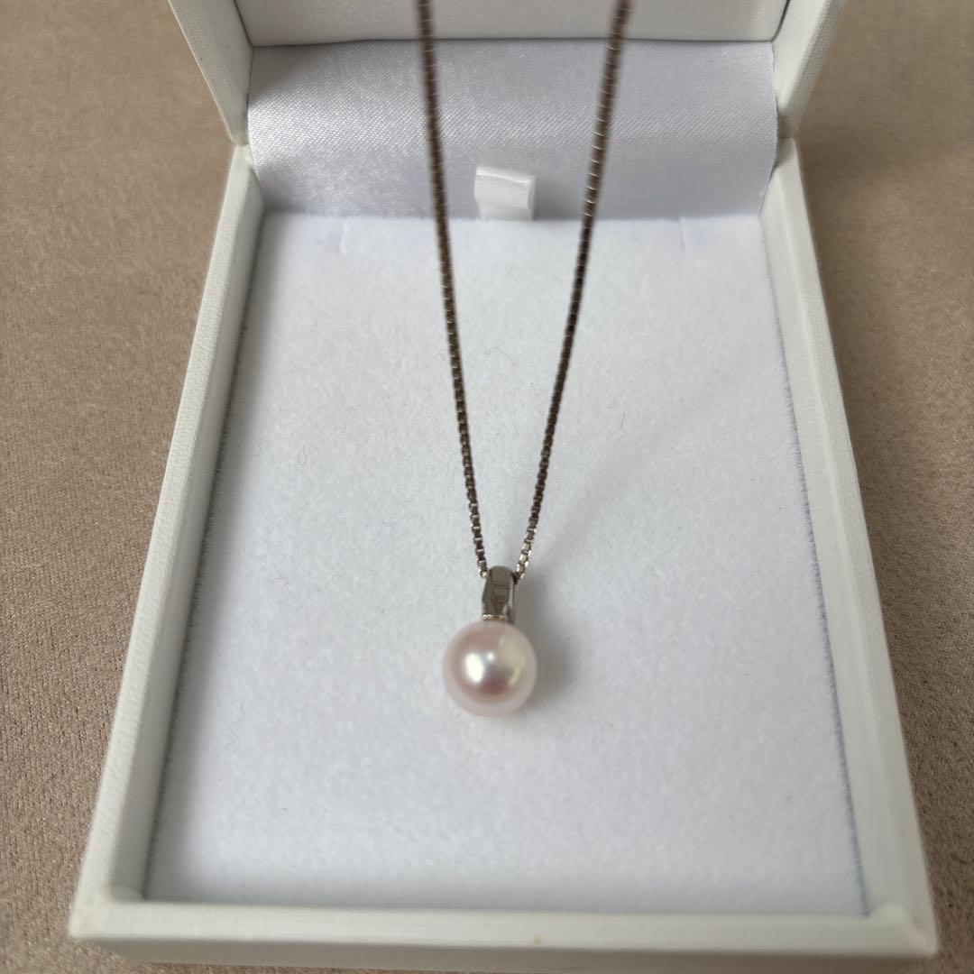 浜幸HAMACO あこや真珠　パールネックレス　9-9.5ミリ