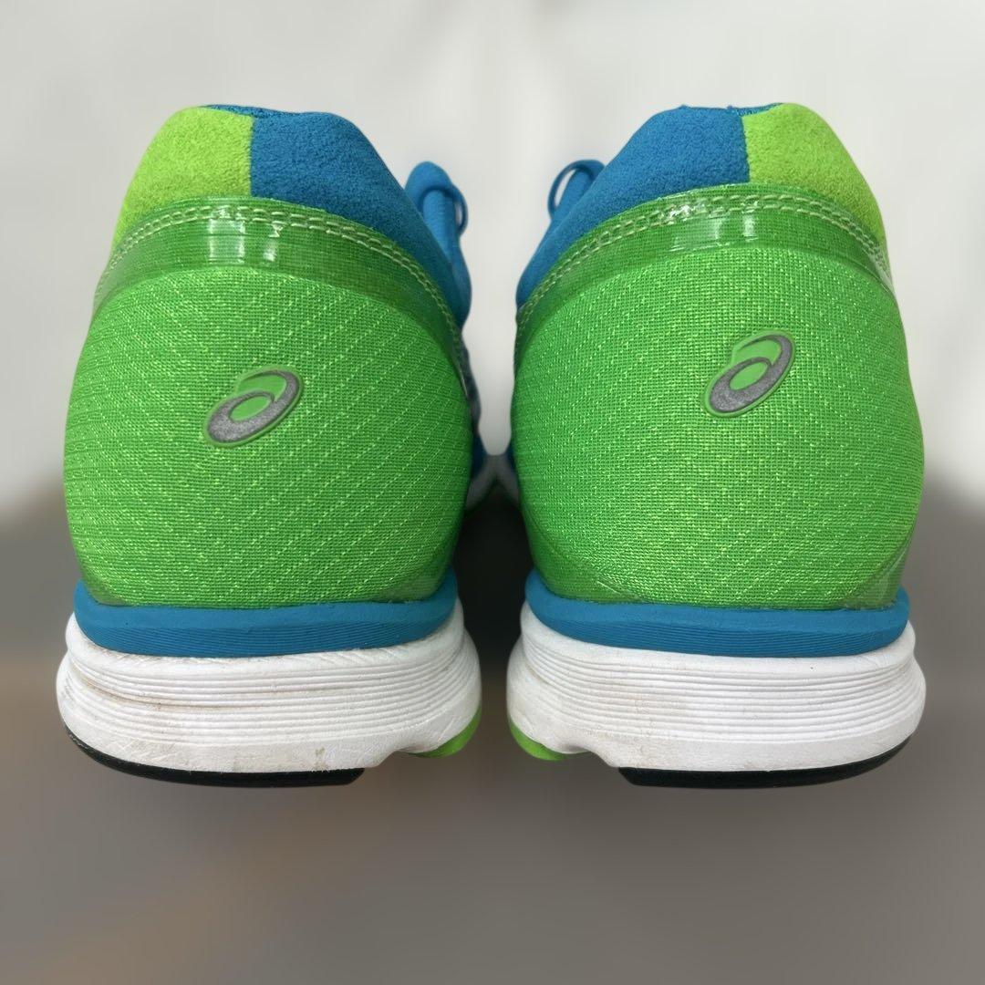 asics ランニングシューズ 4-wide 27.5cm 緑／青