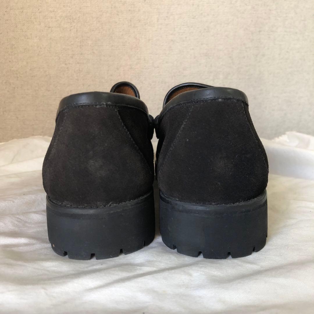 GUCCI グッチ ホースビット スエード ローファー ブラック 43