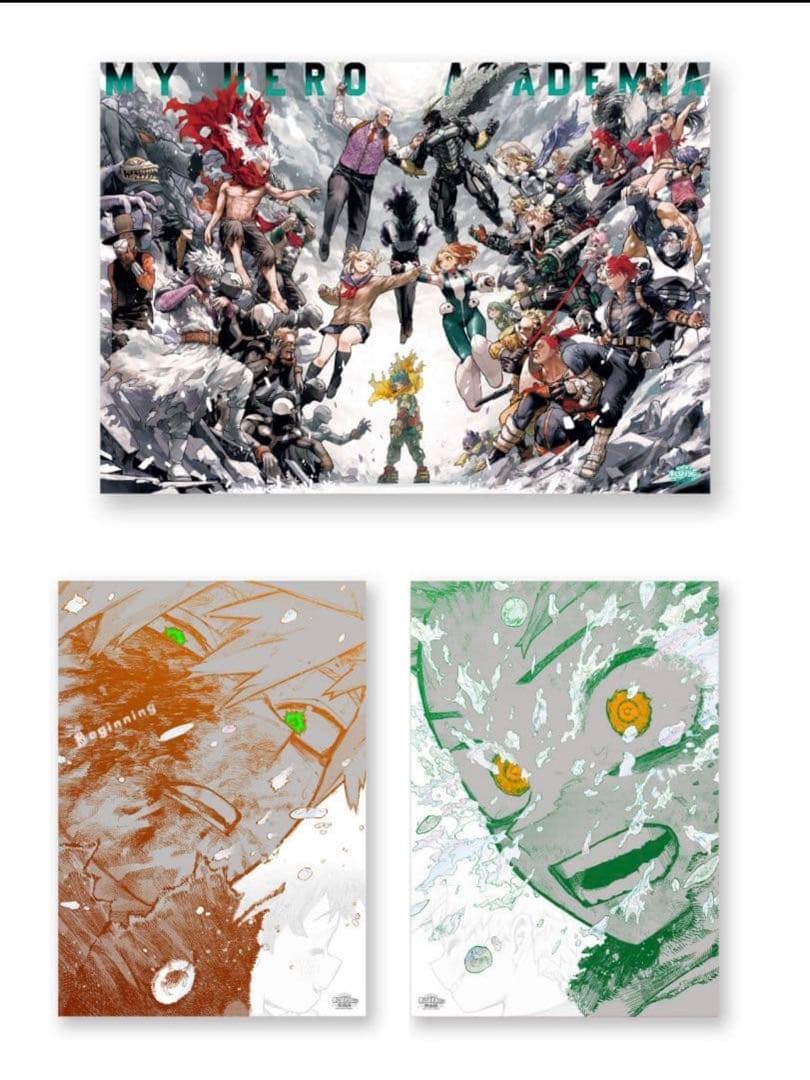 ヒロアカ僕のヒーローアカデミア　原画展　アートポスター