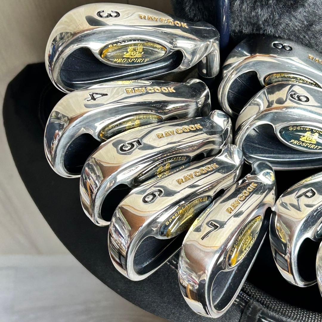 【メンズ右】RAY COOK PRO-SPIRIT メンズゴルフセット　初心者